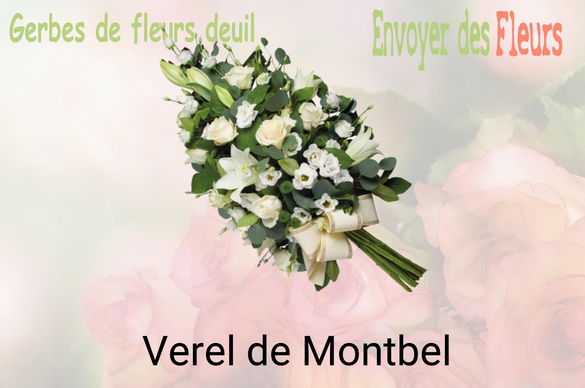 Gerbe de fleurs de deuil livrée à Verel-de-Montbel